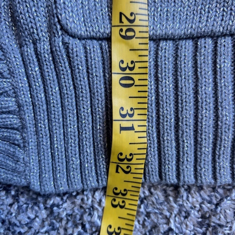 Old Navy long gray with metallic silver cardigan size XL - Picture 9 of 9